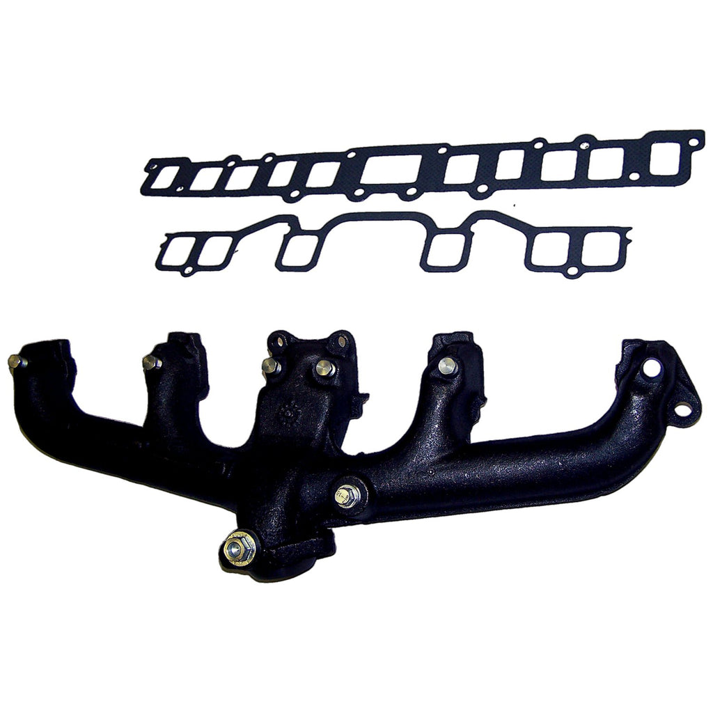 Exhaust Manifold & Gasket Kit for Jeep Select 80+ CJs, YJ, SJ, J-Series w/ 4.2L Crown Automotive