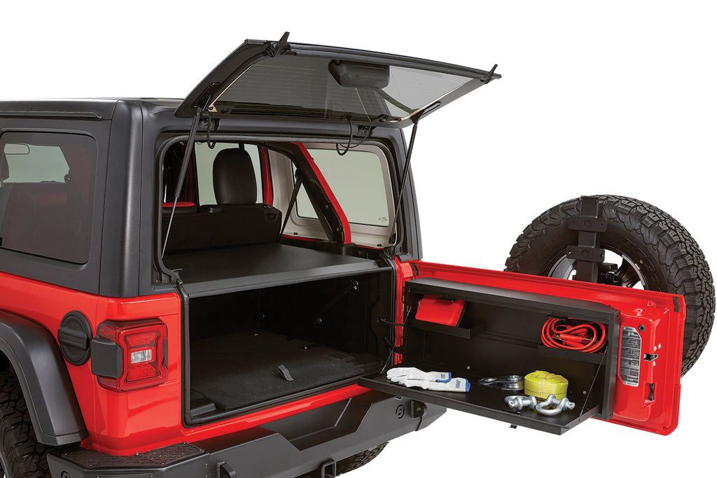 Tailgate Lockbox - 18-23 Wrangler JL Standard Panel Black Tuffy Security Products