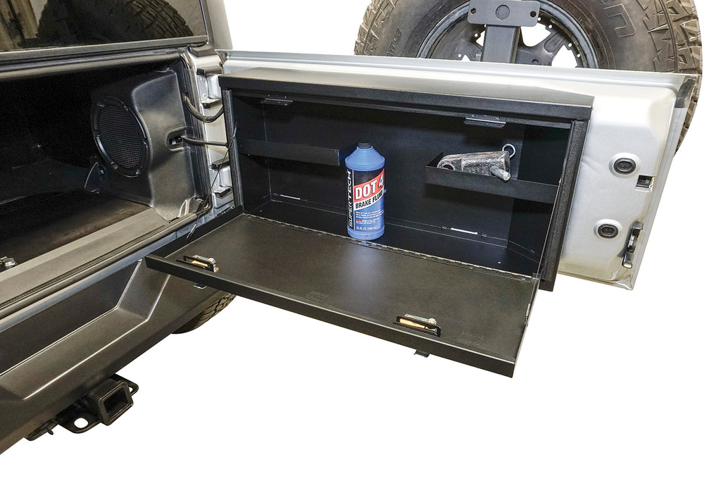 Tailgate Lockbox - 07-18 Wrangker JK Standard Panel Black Tuffy Security Products