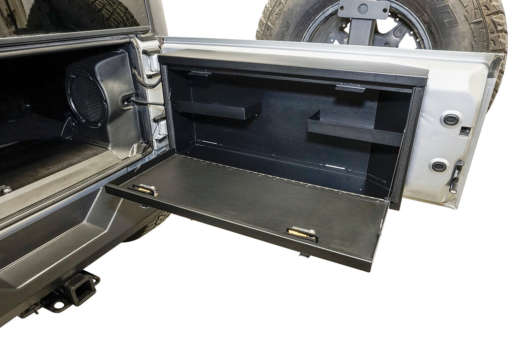 Tailgate Lockbox - 07-18 Wrangker JK Standard Panel Black Tuffy Security Products