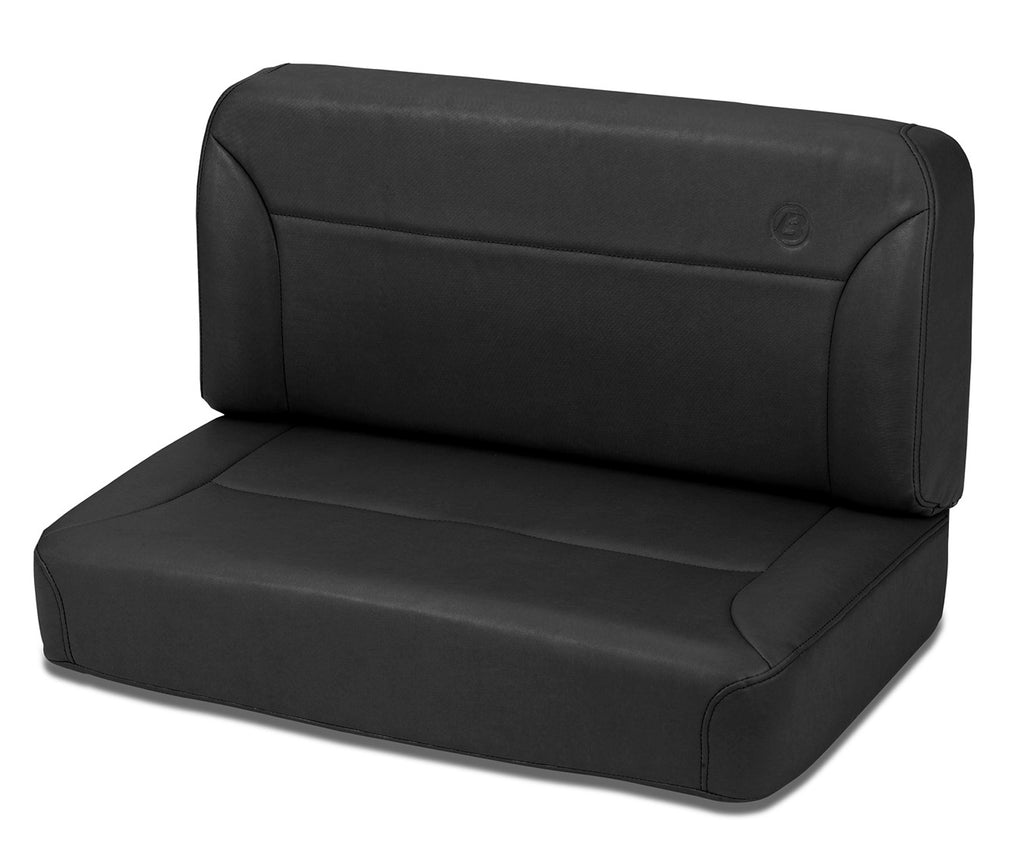 Jeep Seats Trailmax II Fixed-Back Rear Bench Seat For Jeep 1955-1983 CJ5 Black Denim Bestop