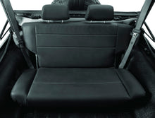 Load image into Gallery viewer, Jeep Rear Bench Seat Trailmax II Fold-N-Tumble Seat For Jeep 1955-1983 CJ5 All Vinyl Black Crush Bestop