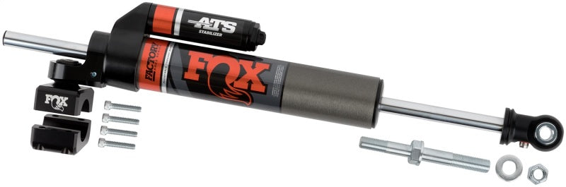 Fox 2007+ Jeep JK 2.0 Factory Series ATS Steering Stabilizer 22.15in Ext L - Orange Heritage Logo