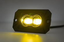 Load image into Gallery viewer, 3x1.75 Inch Black Series | Yellow | LED Slim Aux | SAE Fog | Flush Mount | Pair