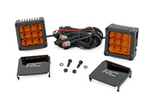 Load image into Gallery viewer, 4 Inch LED Amber Light Pods | Square | Amber DRL | Pair