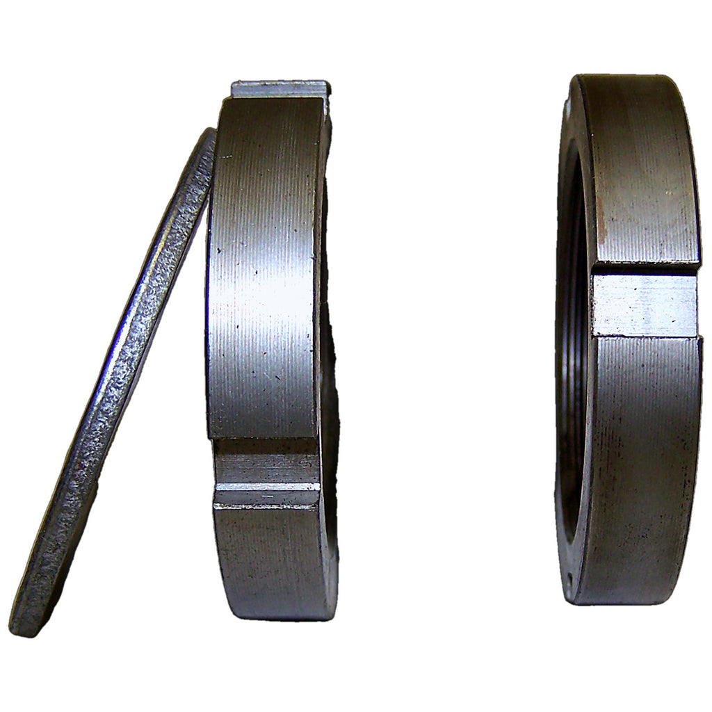 Front Spindle Nut Kit for 1974-91 SJ, J-Series (2 Spindle Nuts & 1 Lock Washer) Crown Automotive
