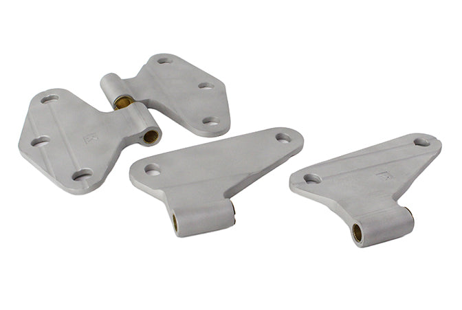 Jeep JK Body Door Hinge Set 4 Pieces 2 Door 07-18 Wrangler JK Bare Grey Kentrol