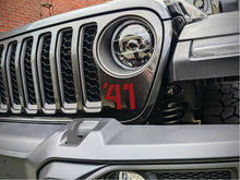 Load image into Gallery viewer, '41 Decal Pair-Willys Inspired- Fits Jeep Wrangler  &amp; Gladiator Grille Decal-Pair