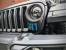 Load image into Gallery viewer, '41 Decal Pair-Willys Inspired- Fits Jeep Wrangler  &amp; Gladiator Grille Decal-Pair
