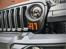Load image into Gallery viewer, '41 Decal Pair-Willys Inspired- Fits Jeep Wrangler  &amp; Gladiator Grille Decal-Pair