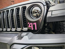 Load image into Gallery viewer, '41 Decal Pair-Willys Inspired- Fits Jeep Wrangler  &amp; Gladiator Grille Decal-Pair