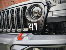 Load image into Gallery viewer, '41 Decal Pair-Willys Inspired- Fits Jeep Wrangler  &amp; Gladiator Grille Decal-Pair