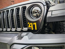 Load image into Gallery viewer, '41 Decal Pair-Willys Inspired- Fits Jeep Wrangler  &amp; Gladiator Grille Decal-Pair