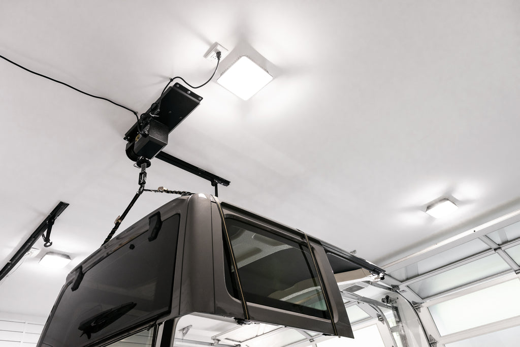 HOSS Storage Hardtop Hoist For Jeep 2018-Current Wrangler JL Black Bestop