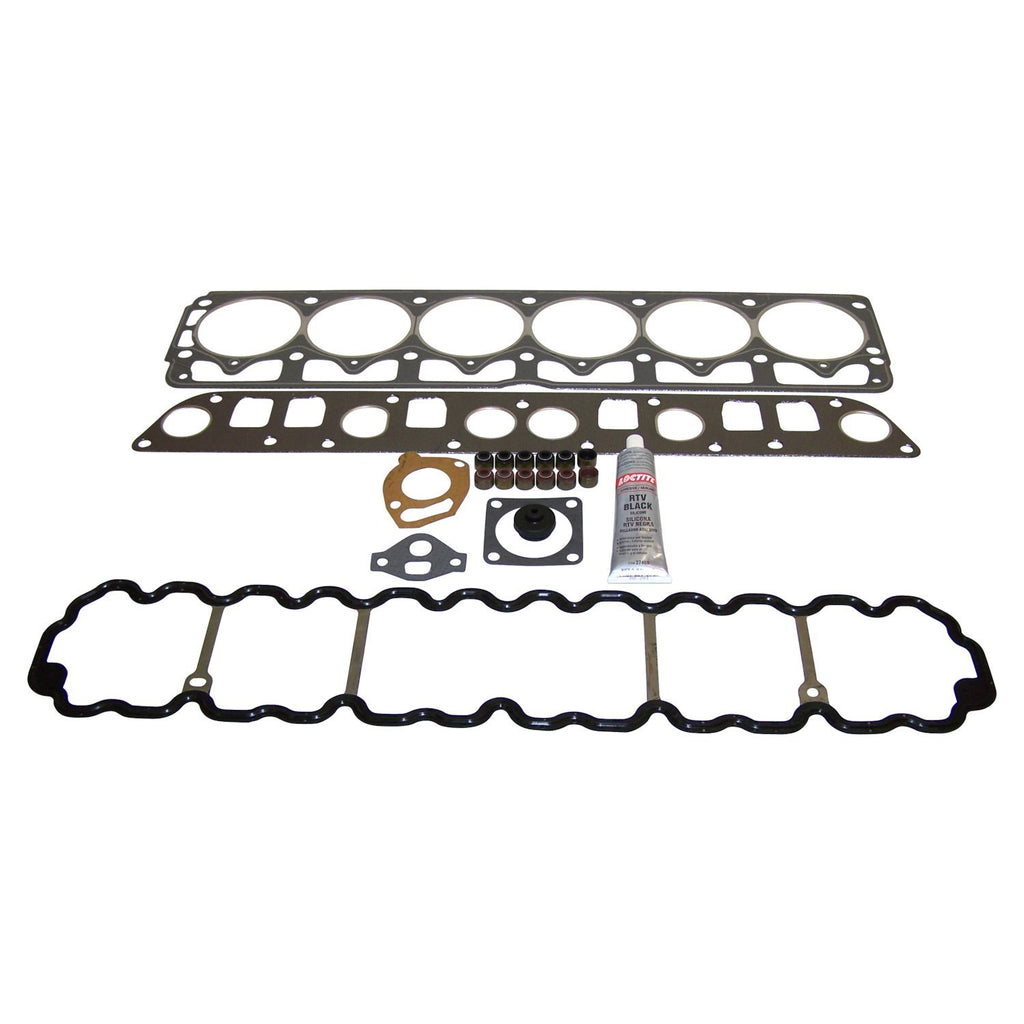 4.0L Engine Upper Gasket Set for 1991-1999 Jeep TJ, YJ, XJ, MJ, ZJ, ZG w/ 4.0L Crown Automotive