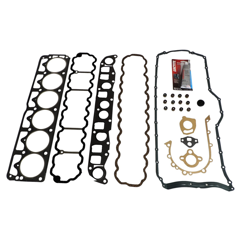 Master Engine Upper Gasket Set for 1991-1999 Jeep TJ, YJ, XJ, MJ, ZJ, ZG w/ 4.0L Crown Automotive
