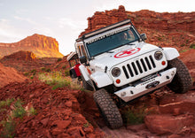 Load image into Gallery viewer, 07-18 Wrangler JK RockGuard Epic Front Bumper Centered Drum Winch TeraFlex