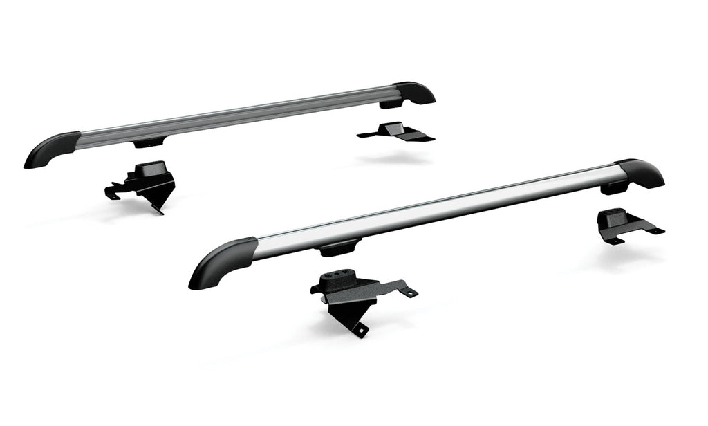 07-18 Wrangler JK 4 Door Nebo Roof Rack Main Rail Kit Silver TeraFlex