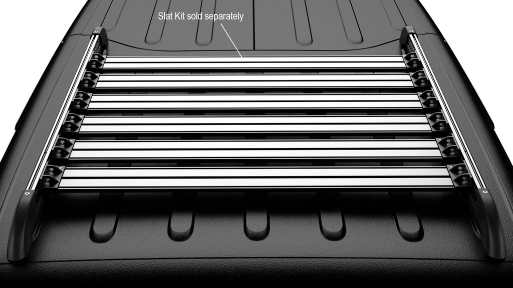 07-18 Wrangler JK 4 Door Nebo Roof Rack Main Rail Kit Silver TeraFlex