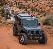 Load image into Gallery viewer, 07-18 Wrangler JK 4 Door Nebo Roof Rack Raised Rail Kit Silver TeraFlex