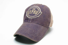 Load image into Gallery viewer, JeepHut Purple Denim Soft style Trucker Hat