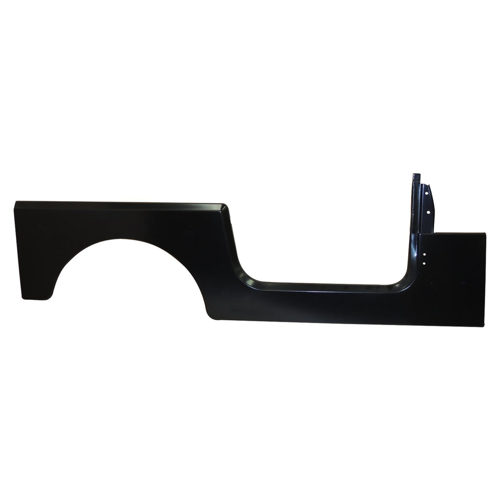 Right Side Panel, Black paintable w/out Jeep Logo for 76-95 CJ-7 & YJ Wrangler Crown Automotive