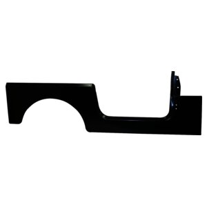 Right Side Panel, Black paintable w/out Jeep Logo for 76-95 CJ-7 & YJ Wrangler Crown Automotive