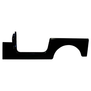 Left Side Panel, Black paintable without Jeep Logo for 76-95 CJ-7 & YJ Wrangler Crown Automotive