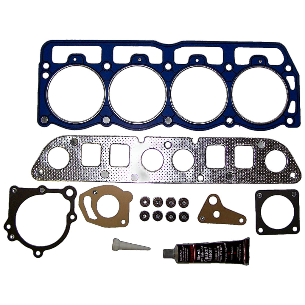 Upper Engine Gasket Set for Select 94-02 Jeep XJ, YJ, TJ Models w/ 2.5L Engine Crown Automotive