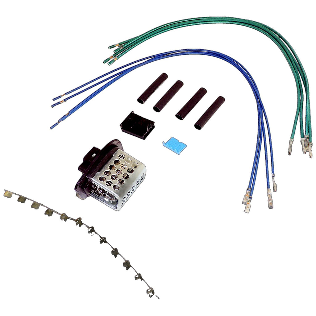Blower Motor Resistor & Wiring Kit for Jeep 87-06 TJ Wrangler, 98-01 XJ Cherokee Crown Automotive