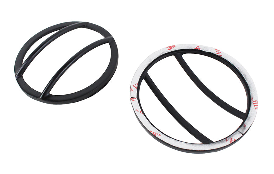 Jeep JK Front Marker Covers Pair 07-18 Wrangler JK Powdercoat Black Kentrol