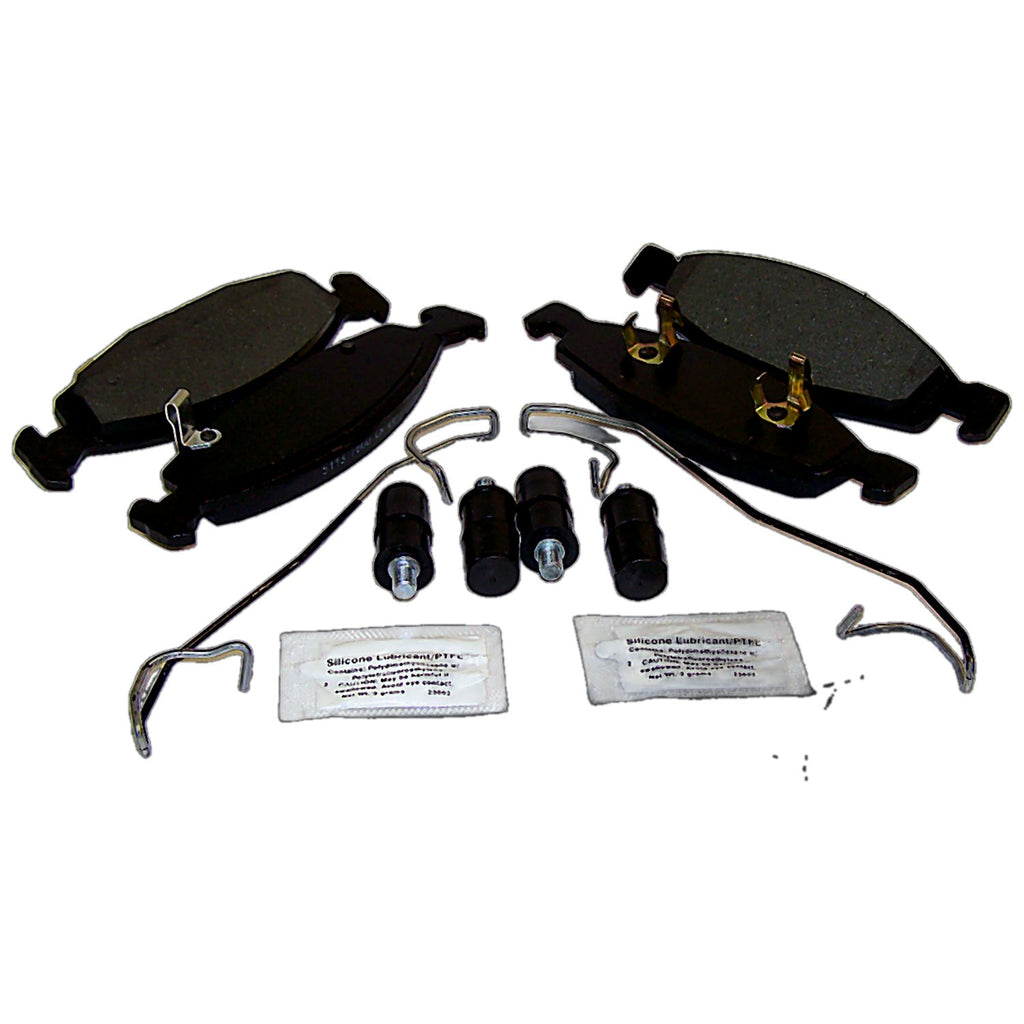 Front Brake Pad Master Kit for 99-02 Grand Cherokee w/ Teves (Black) Calipers Crown Automotive