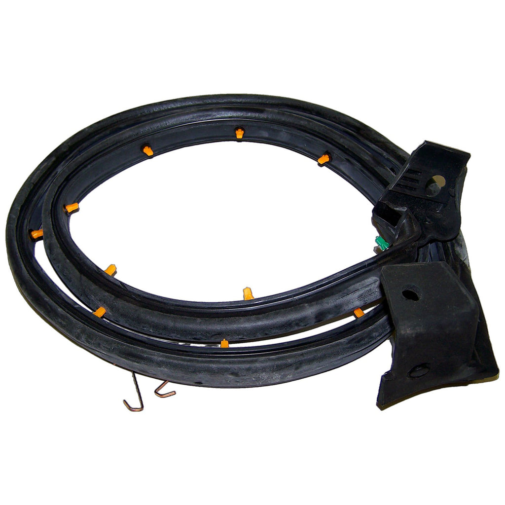 Left Door Weatherstrip for 1997-2006 Jeep TJ Wrangler w/ Half Steel Doors Crown Automotive