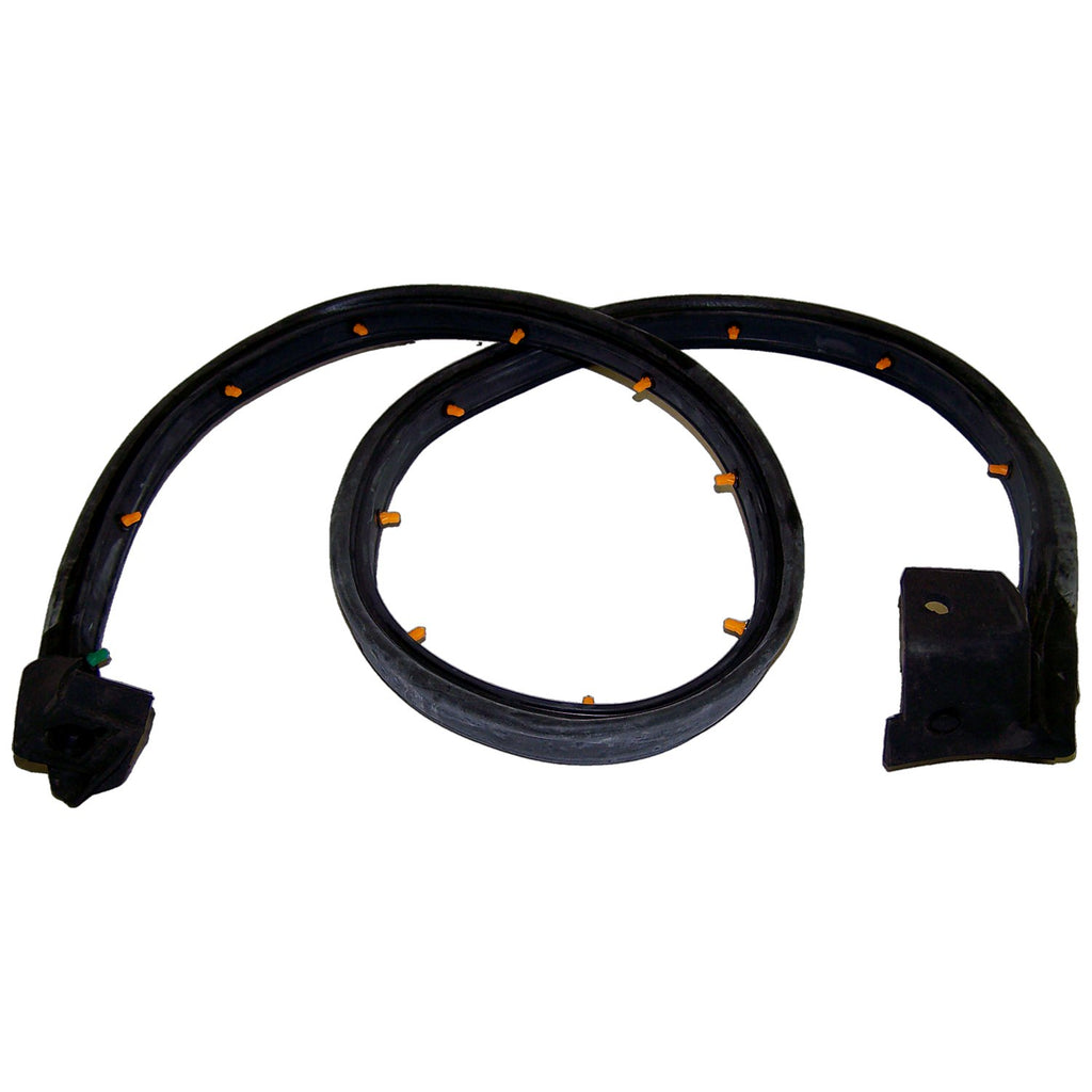 Left Door Weatherstrip for 1997-2006 Jeep TJ Wrangler w/ Half Steel Doors Crown Automotive