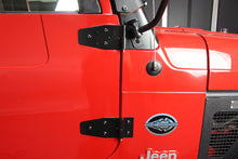 Load image into Gallery viewer, JEEP CJ/YJ/TJ Lower Door Hinge Pair 76-06 CJ and Wrangler YJ/TJ Powdercoat Black Kentrol