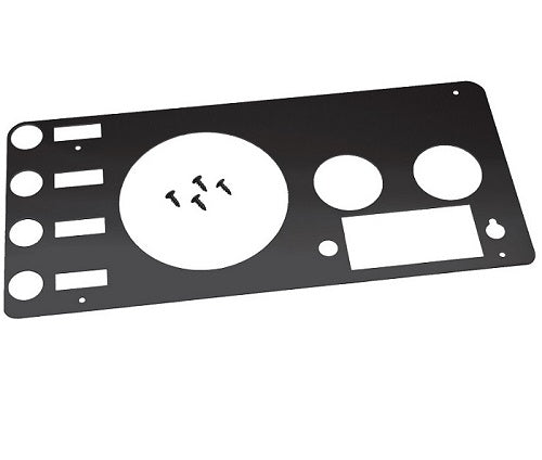 Jeep CJ Gauge Cover 76-86 CJ Powdercoat Black Kentrol