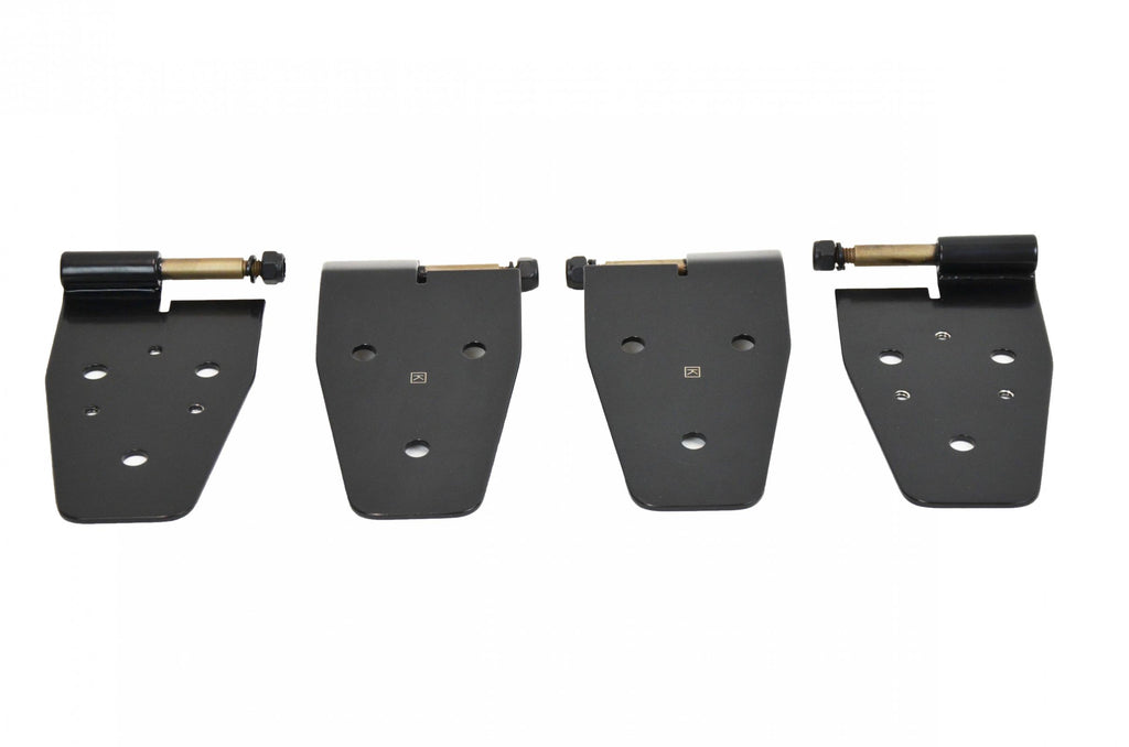 Jeep YJ Door Hinge Set 4 Pieces 87-95 Wrangler TJ Powdercoat Black Kentrol