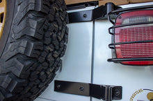 Load image into Gallery viewer, Jeep YJ Tailgate Hinge Pair 87-95 Wrangler TJ Powdercoat Black Kentrol