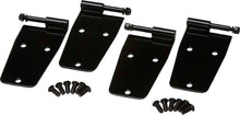 Load image into Gallery viewer, Jeep CJ/YJ Hardtop Door Hinge Set Without Mirror Holes 4 Pieces 76-93 CJ and Wrangler YJ Powdercoat Black Kentrol
