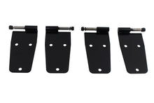 Load image into Gallery viewer, Jeep CJ/YJ Hardtop Door Hinge Set Without Mirror Holes 4 Pieces 76-93 CJ and Wrangler YJ Powdercoat Black Kentrol