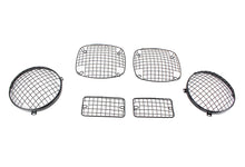 Load image into Gallery viewer, Jeep TJ Wire Mesh Guard Set 6 Pieces 97-06 Wrangler TJ Powdercoat Black Kentrol