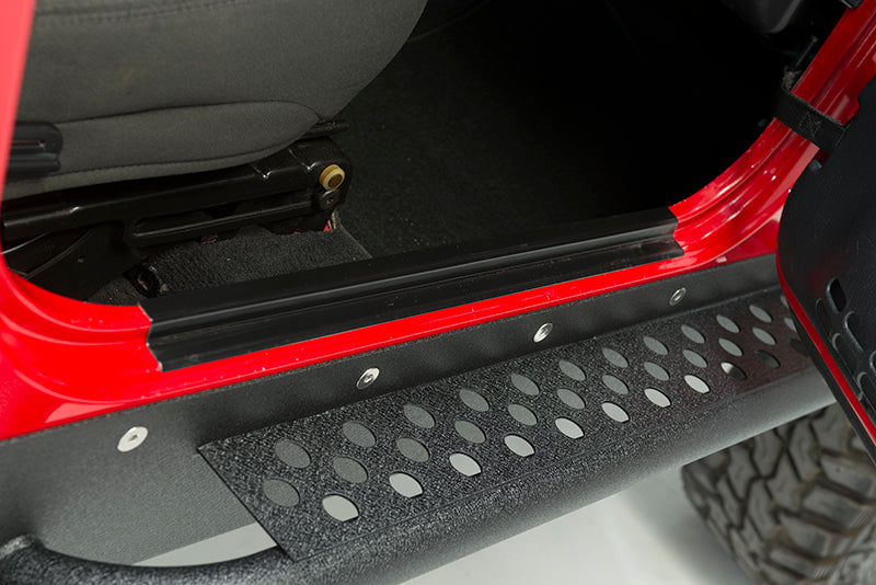 Jeep TJ Entry Guards Pair 97-06 Wrangler TJ Powdercoat Black Kentrol