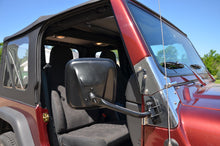 Load image into Gallery viewer, Jeep TJ/JK E-Z Detach Mirrors Pair 97-18 Wrangler TJ/JK Powdercoat Black Kentrol