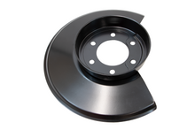 Load image into Gallery viewer, Jeep CJ Disc Brake Dust Cover for 76-78 Jeep CJ Black Powdercoat Stainless Kentrol