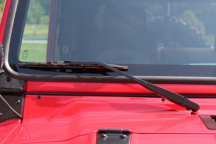 Jeep TJ Windshield Wiper Arms Pair 97-06 Wrangler TJ Powdercoat Black Kentrol
