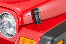 Load image into Gallery viewer, Jeep CJ/YJ Hood Catch Pair TJ Style 42-95 CJ and Wrangler YJ Powdercoat Black Kentrol