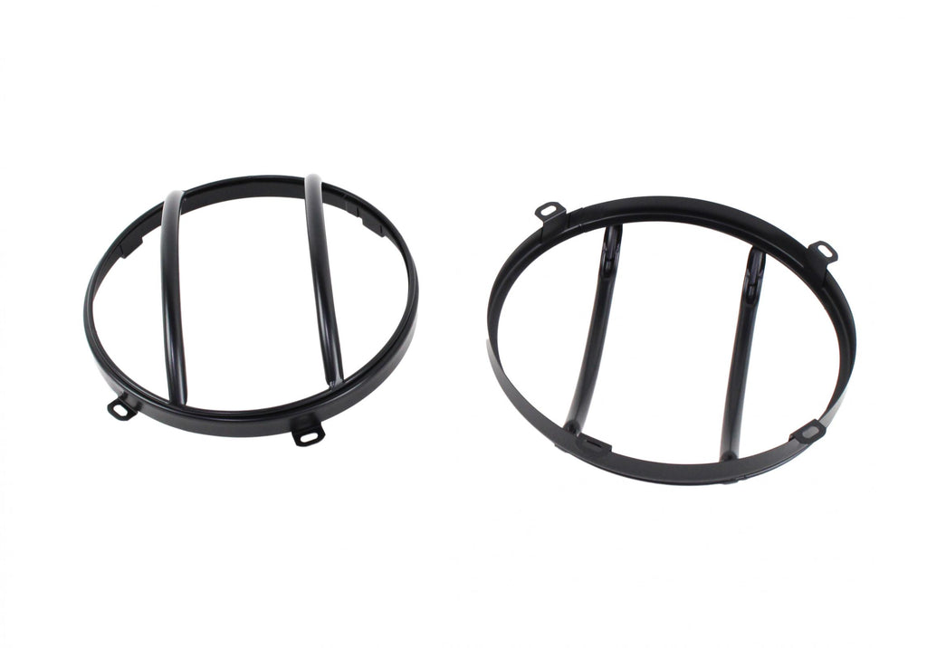 Jeep JK Euro Headlight Guards Pair  07-18 Wrangler JK Powdercoat Black Kentrol