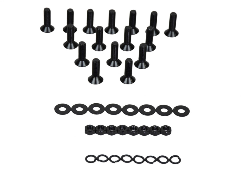 Jeep JK Door Hinge Set 8 Pieces 4 Door 07-18 Wrangler JK Powdercoat Black Kentrol