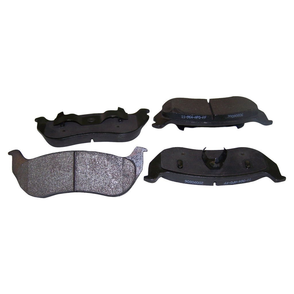 Rear Brake Pad Set for 2003-2006 Jeep TJ Wrangler w/ Rear Disc Brakes Crown Automotive