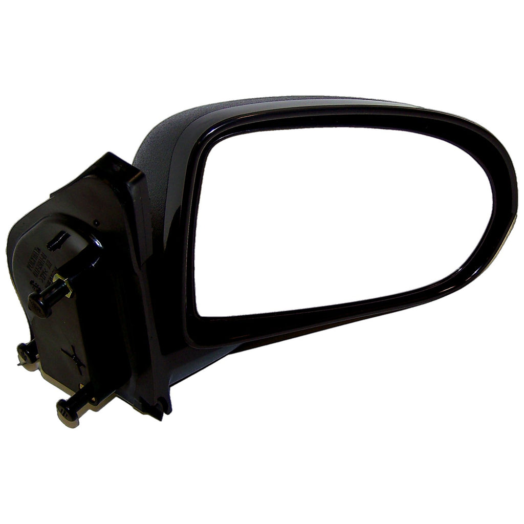 Right Manual, Manual Folding Mirror for 2007-2017 Jeep MK Compass, Black Crown Automotive